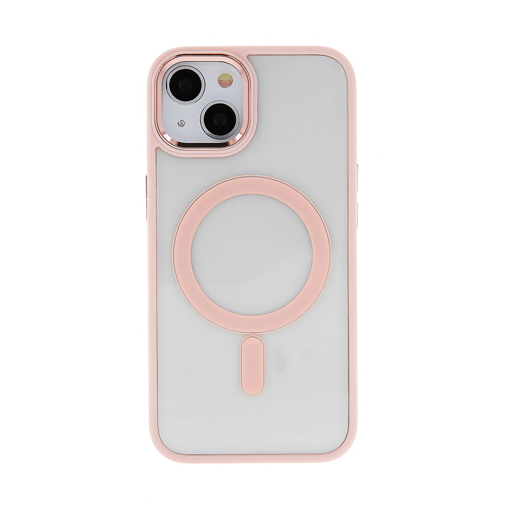 360473_oryg-1 Satin Clear Mag case for iPhone 13 6,1" pink - Image 4