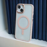 Satin Clear Mag case for iPhone 14 6,1" pink - Image 5