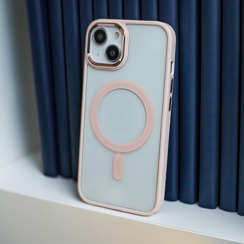 360474_oryg-2 Satin Clear Mag case for iPhone 14 6,1" pink - Image 5