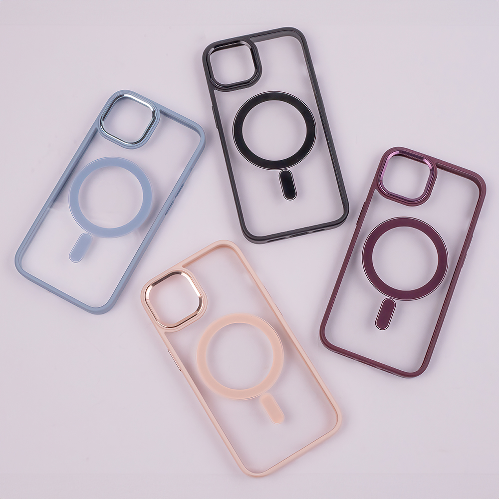 360477_oryg-11 Satin Clear Mag case for iPhone 14 6,1" pink - Image 8