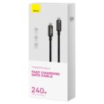Baseus cable Tungsten PD USB-C - USB-C 1,0m black 240W - Image 4