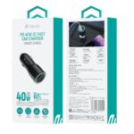 Devia car charger Smart 40W PD 2x USB-C black - Image 5