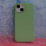 Solid Silicon case for iPhone 13 6,1 light green - Image 10