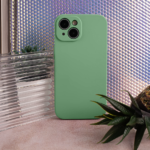 Solid Silicon case for Samsung Galaxy S24 Ultra light green - Image 7