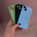 Solid Silicon case for Samsung Galaxy S24 Ultra light green - Image 11