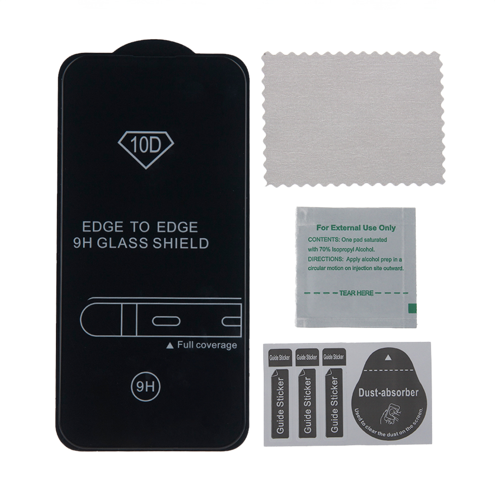 386626_oryg-5 Tempered glass 10D for Xiaomi Redmi 13C 4G black frame - Image 3