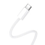 BWOO Cable USB-C - USB-C 1m 60W for iPhone 15 BO-X284 white - Image 5