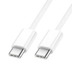 BWOO Cable USB-C - USB-C 1m 60W for iPhone 15 BO-X284 white - Image 6