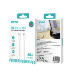 BWOO Cable USB-C - USB-C 1m 60W for iPhone 15 BO-X284 white - Image 7