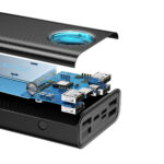 Baseus LiPo Powerbank 30000mAh 65W su PD3.0 QC3.0 4xUSB +  USB C Amblight juodas - Image 6