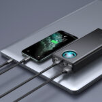 Baseus LiPo Powerbank 30000mAh 65W su PD3.0 QC3.0 4xUSB +  USB C Amblight juodas - Image 7