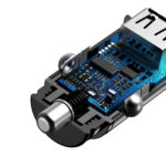 Automobilinis įkroviklis 30W 12-24V USB + USB-C juodas CCALL-YS01 - Image 7