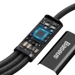 (1421) Kabelis USB C kištukas ir 3 kištukai (USB C (iki 15W), micro USB (iki 10W), lightning (iki 20W)) 1.5m juodas Rapid BASEUS - Image 6