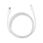 (1409) Kabelis USB C kištukas - IP Lightning kištukas 1.0m su baltu pintu šarvu 20W Dynamic BASEUS - Image 3