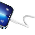 (1409) Kabelis USB C kištukas - IP Lightning kištukas 1.0m su baltu pintu šarvu 20W Dynamic BASEUS - Image 5