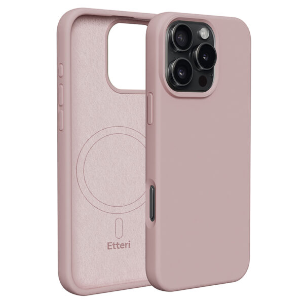 Etteri Silicone Mag case for iPhone 16 Pro 6,3 light pink