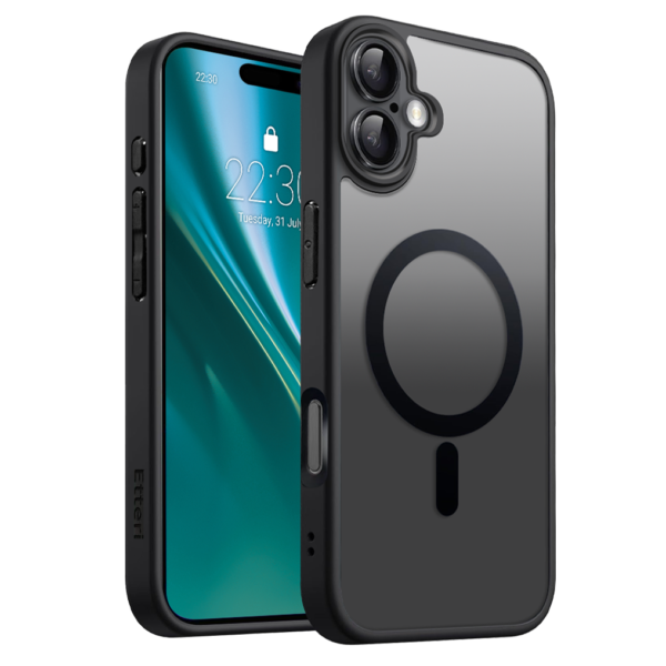 Etteri Matt Mag case for iPhone 16 6,1 black