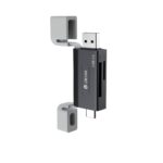 Devia card reader 2in1 EL240 USB/USB-C 3.0 black - Image 3