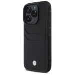 BMW case for iPhone 16 Pro Max Hardcase Sign Leather Cardslot black - Image 3