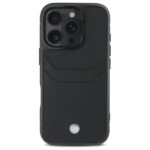 BMW case for iPhone 16 Pro Max Hardcase Sign Leather Cardslot black - Image 4