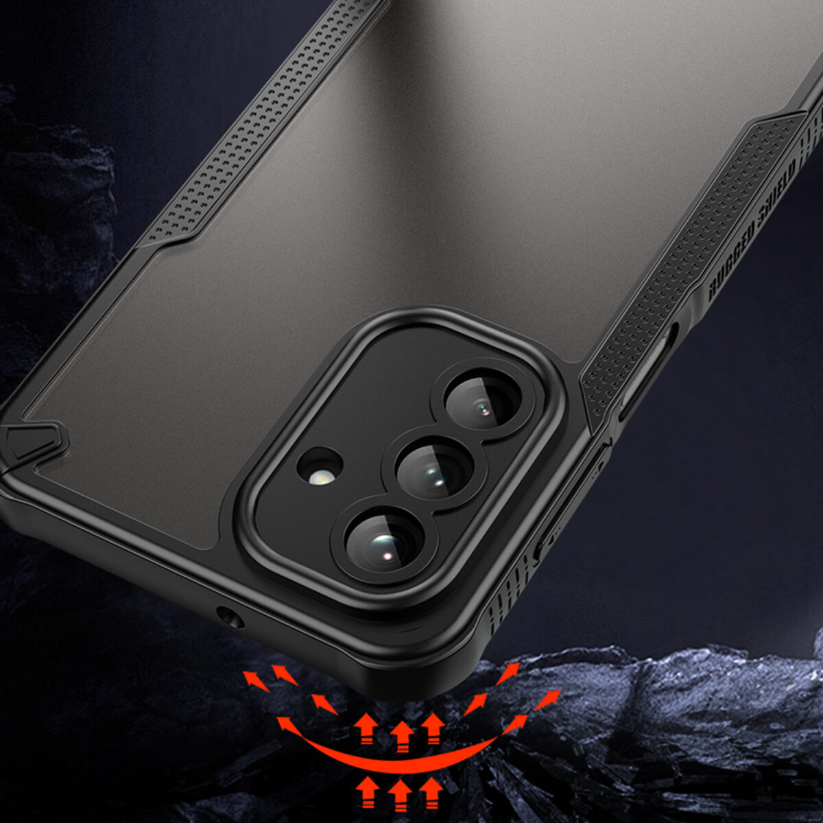 Defender Matt case for Samsung Galaxy A26 5G black - Image 7