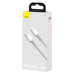 Baseus cable High Density PD USB-C - Lightning 1,0 m white 20W - Image 8
