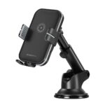 XO car holder WX027 with wireless inductive charger black 15W with suction cup - Image 3