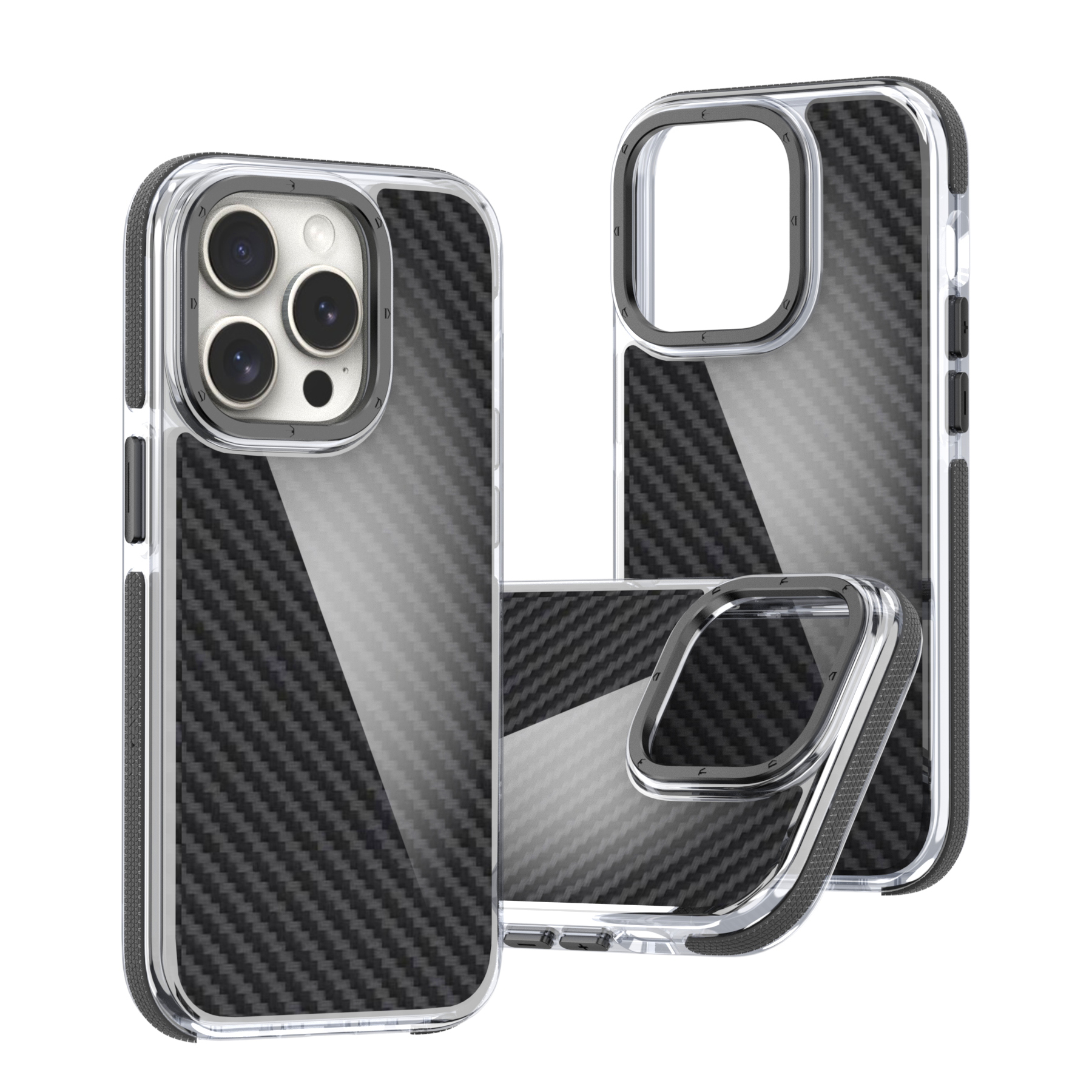 391761_oryg-1 Acrylic Carbon case for iPhone 16 Pro 6,3 black - Image 8