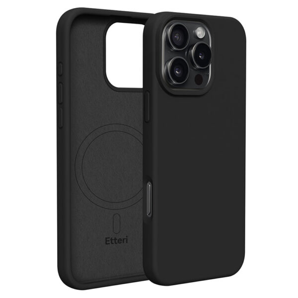 Etteri Silicone Mag case for iPhone 16 Pro Max 6,9 black