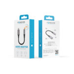 Forever adapter audio AJL-01 jack 3,5 mm - Lightning black - Image 8