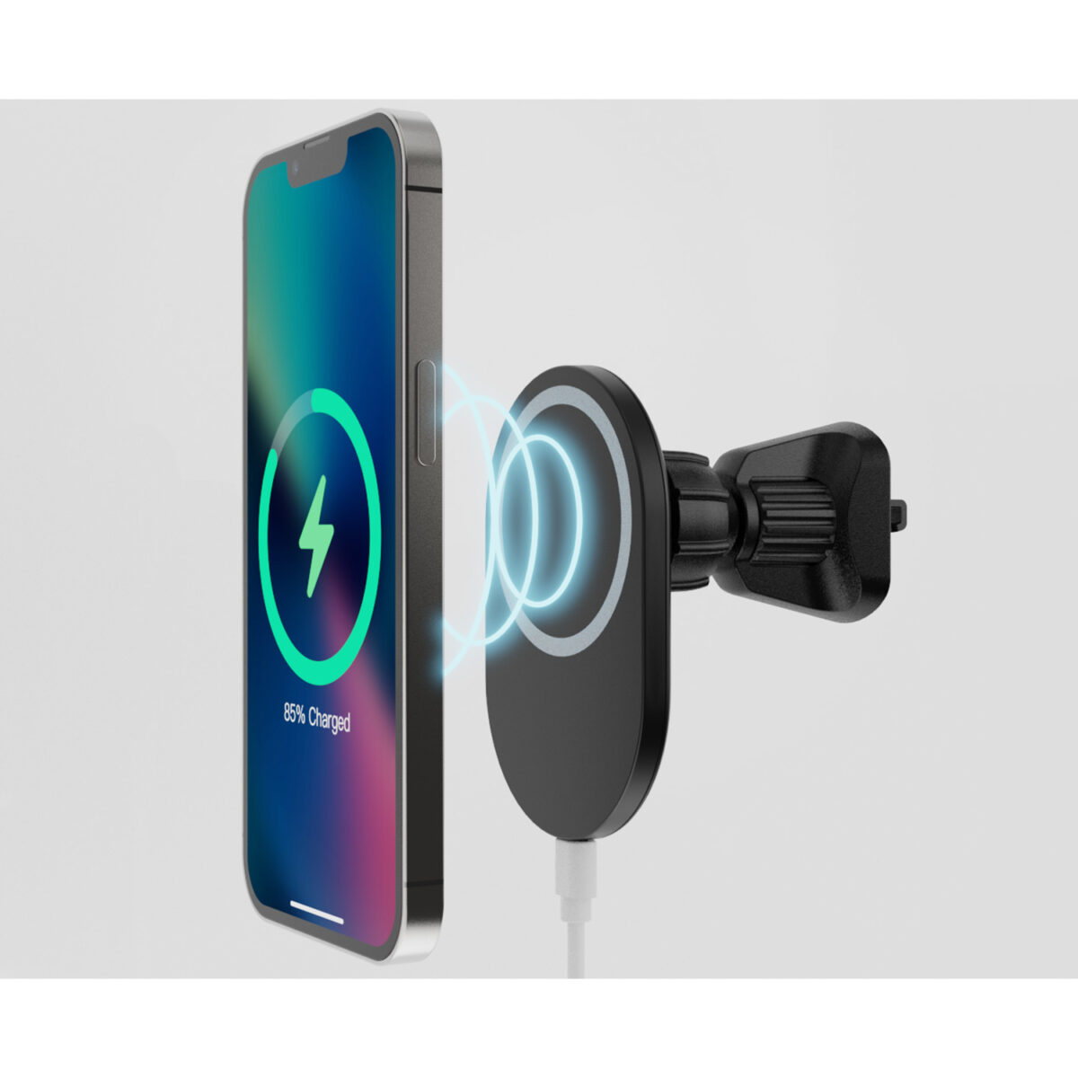Forever MS magnetic car holder for air vent US-K-MS with wireless charger - Image 4