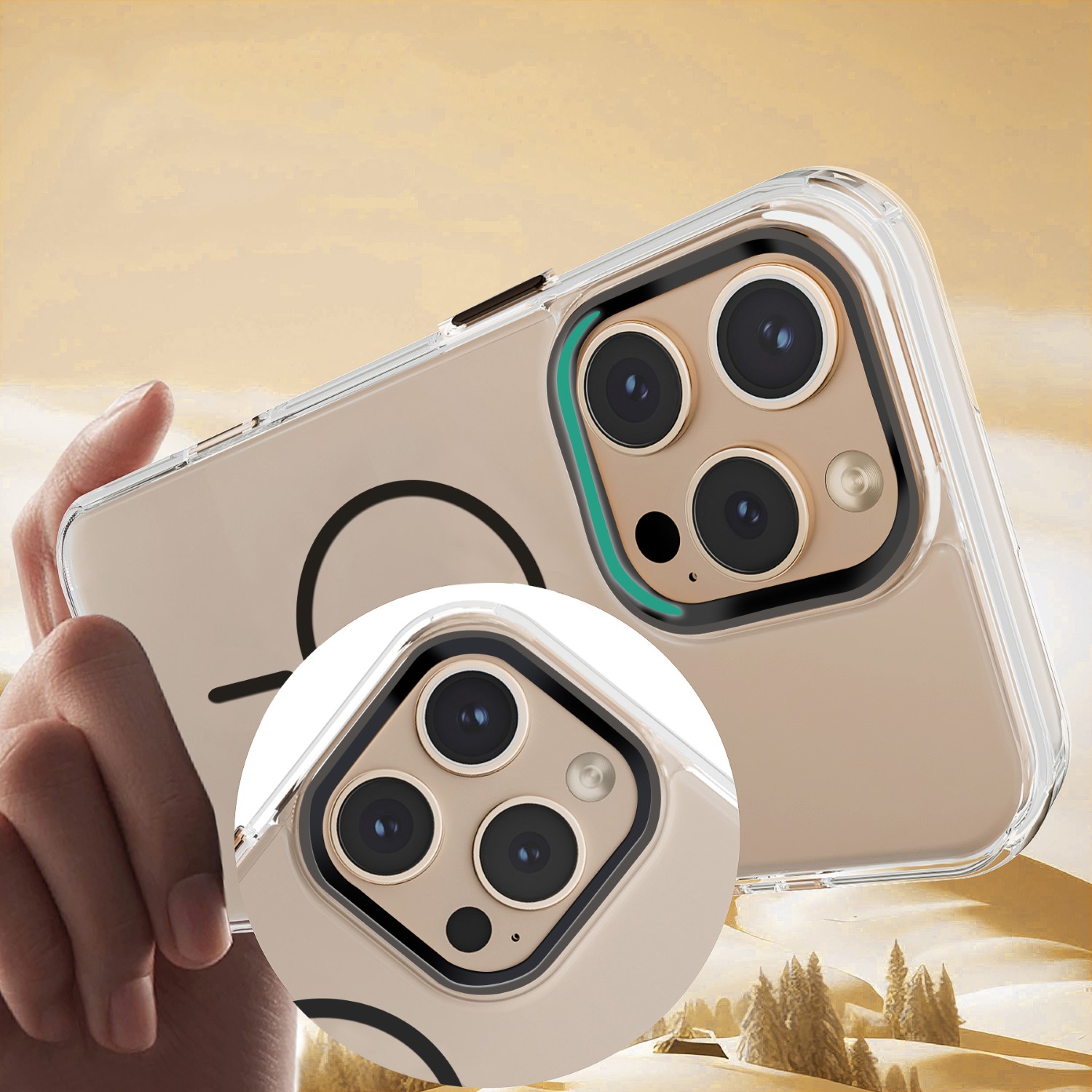 450154_oryg-1 Clear Thin Mag case for iPhone 16 Pro 6,3 black - Image 7