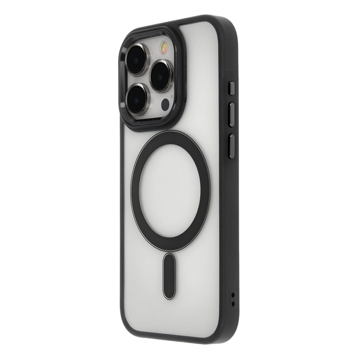 Satin Elegant Mag Case for iPhone 12 / 12 Pro 6,1 black - Image 1