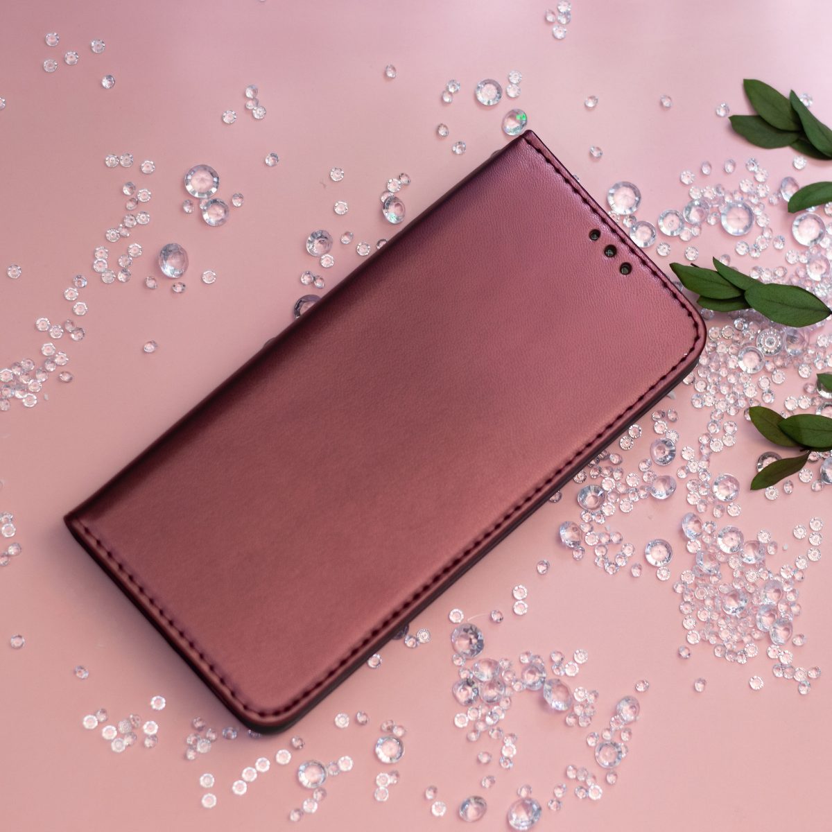 Smart Magnetic case for Xiaomi Redmi Note 14 5G (Global) burgundy - Image 9