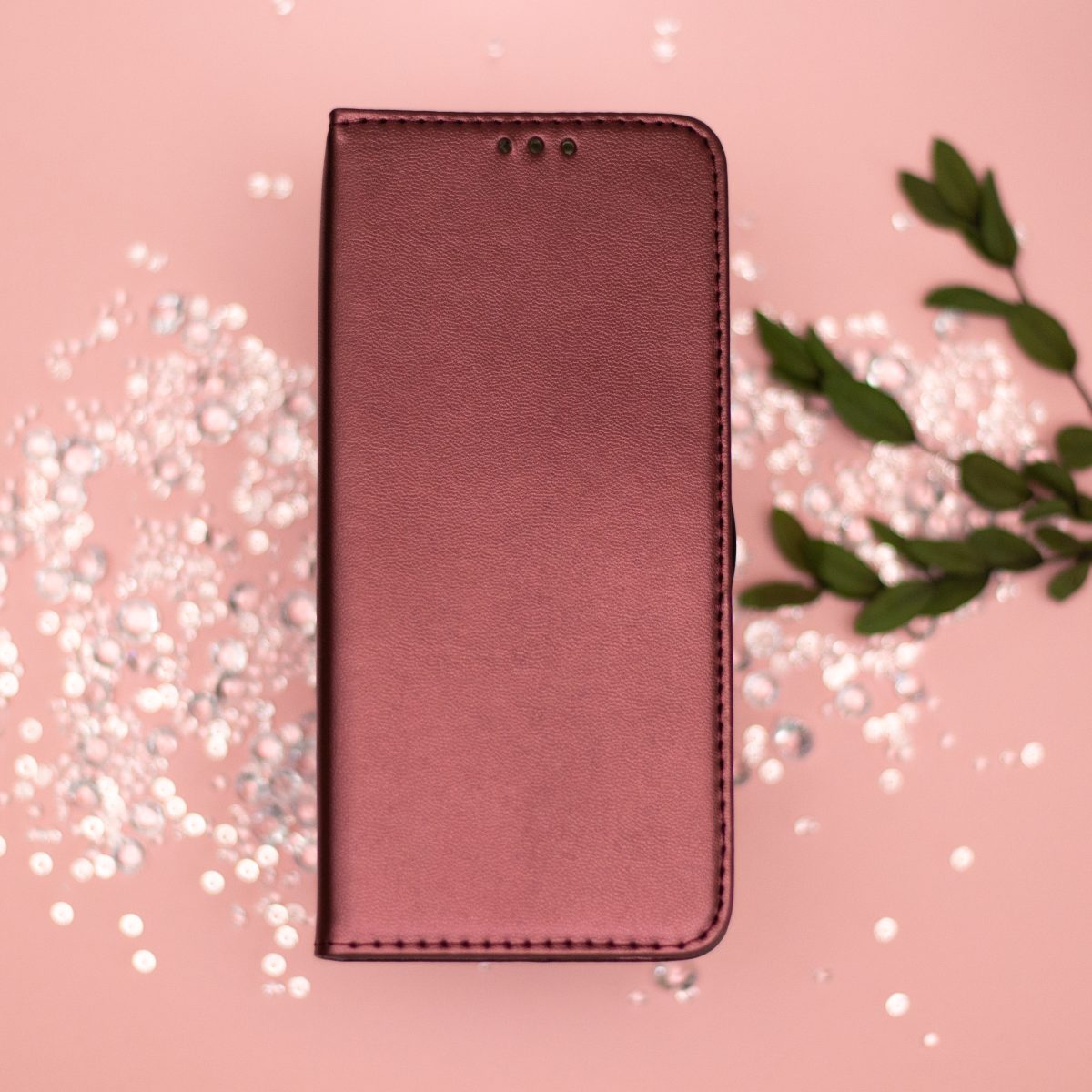 Smart Magnetic case for Xiaomi Redmi Note 14 5G (Global) burgundy - Image 10