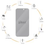 Vmax tempered glass 0.33mm 2,5D high clear privacy glass for Samsung Galaxy S22 / S23 - Image 7