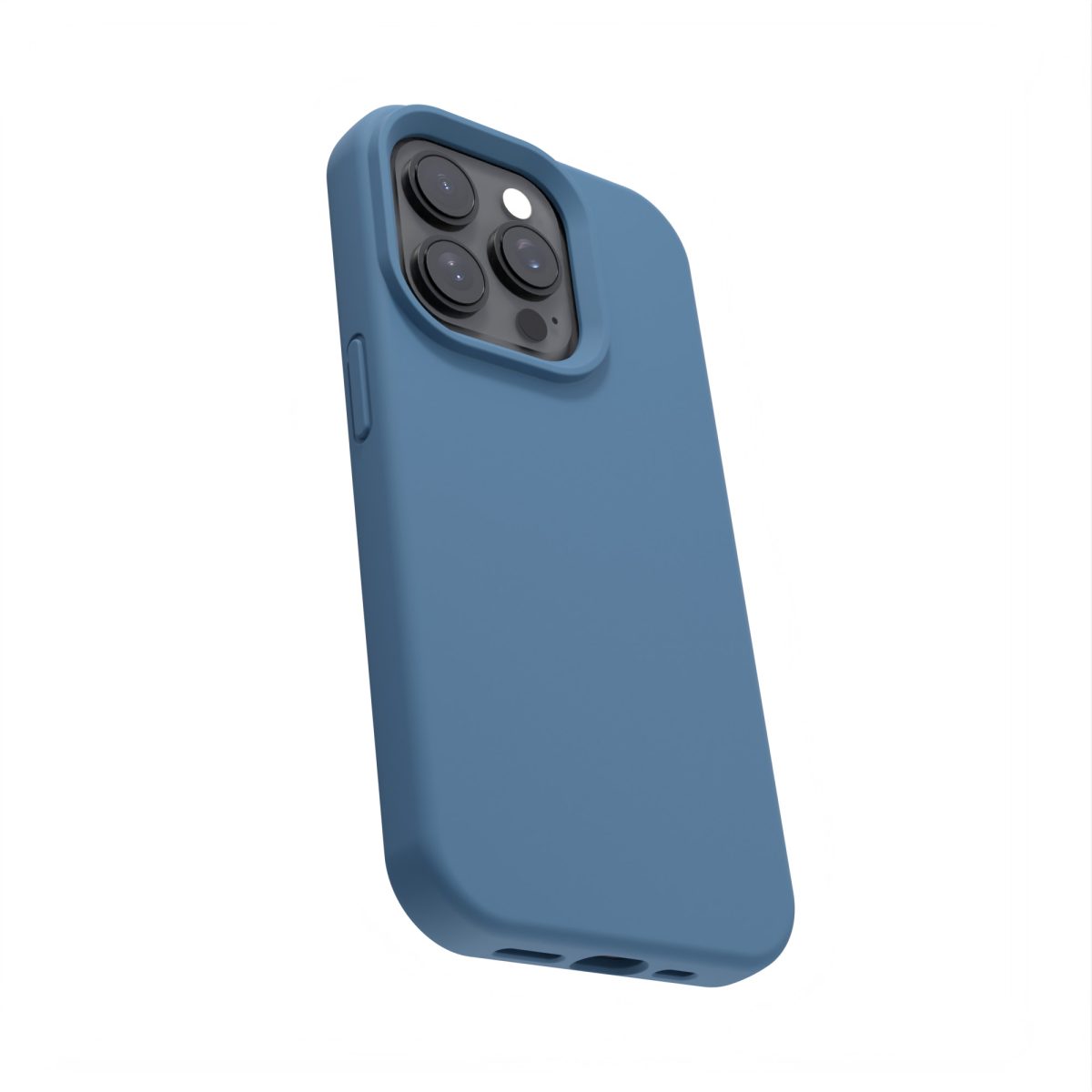 Etteri Silicone case for Samsung Galaxy S22 Ultra dark blue - Image 6