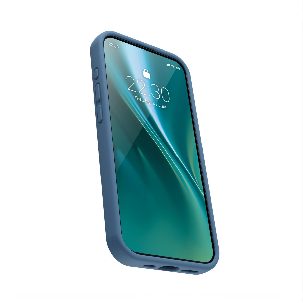 Etteri Silicone case for Samsung Galaxy S22 Ultra dark blue - Image 8