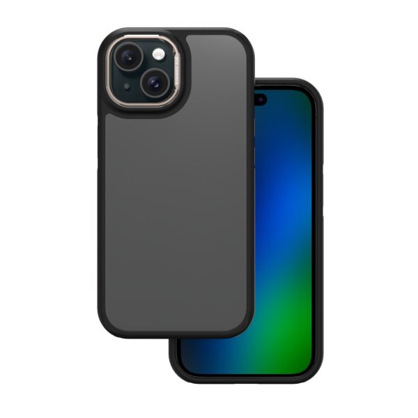 Crystal Black case for iPhone 15 6,1 grey