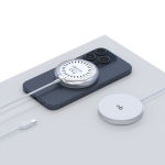 Forever MAWC-300 magnetic wireless charger Qi2 15W silver - Image 4