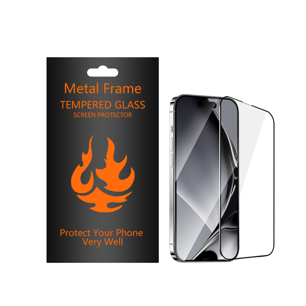 422490_oryg Tempered glass metal frame for Samsung Galaxy A36 5G black frame - Image 3