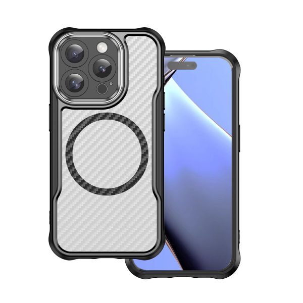 Defender Carbon Mag case for iPhone 16 Pro 6,3 black