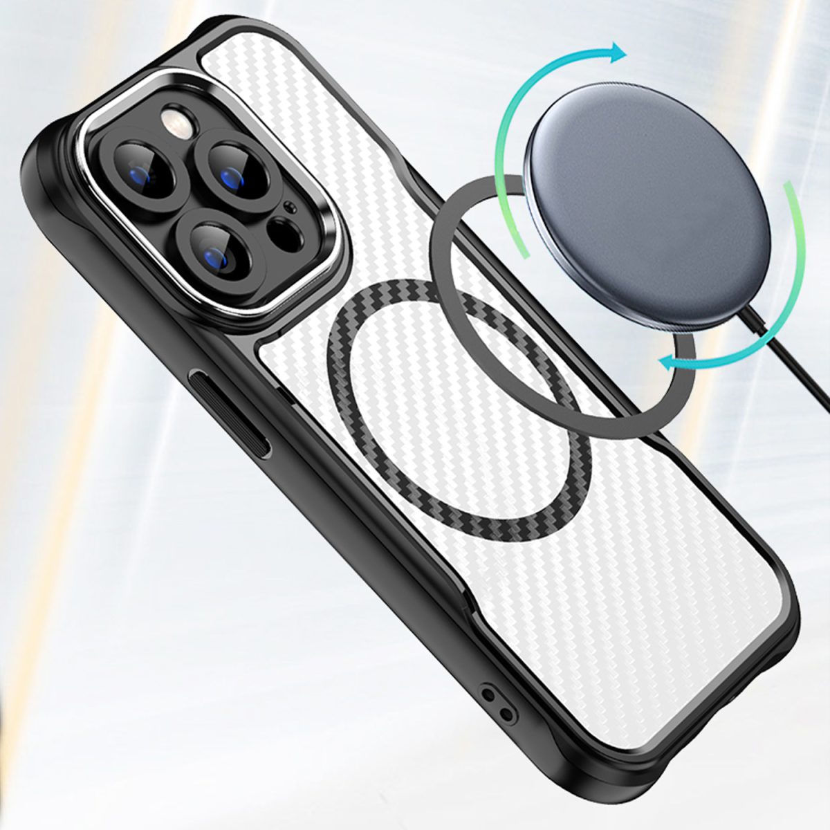Defender Carbon Mag case for iPhone 16 Pro 6,3 black - Image 4