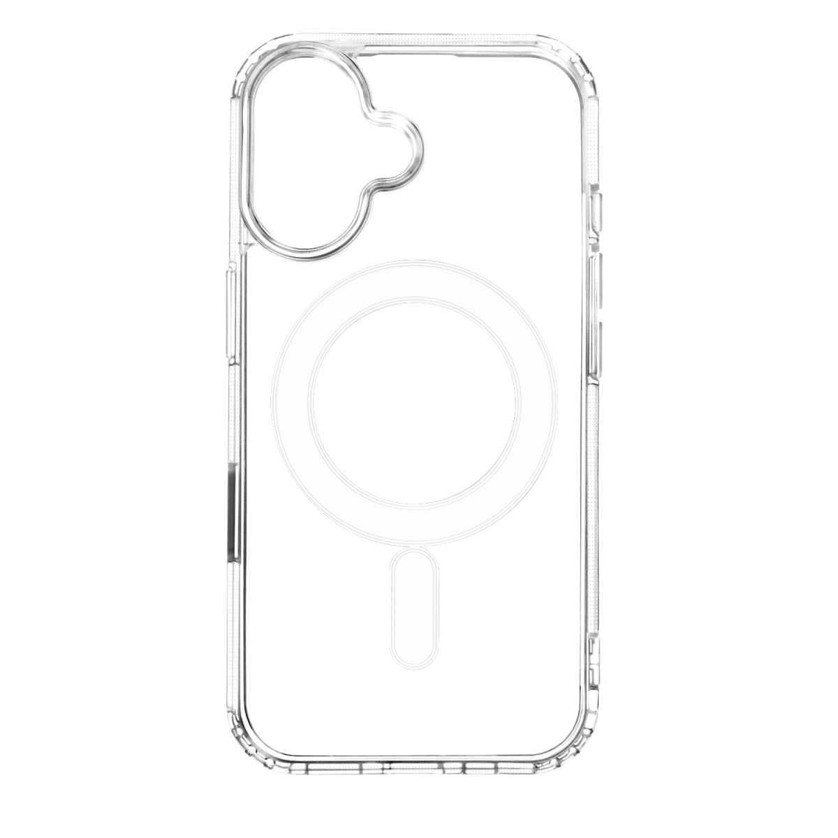 Anti Shock 1,5 mm Mag case for iPhone 16 Pro 6,3 transparent big hole + button - Image 4