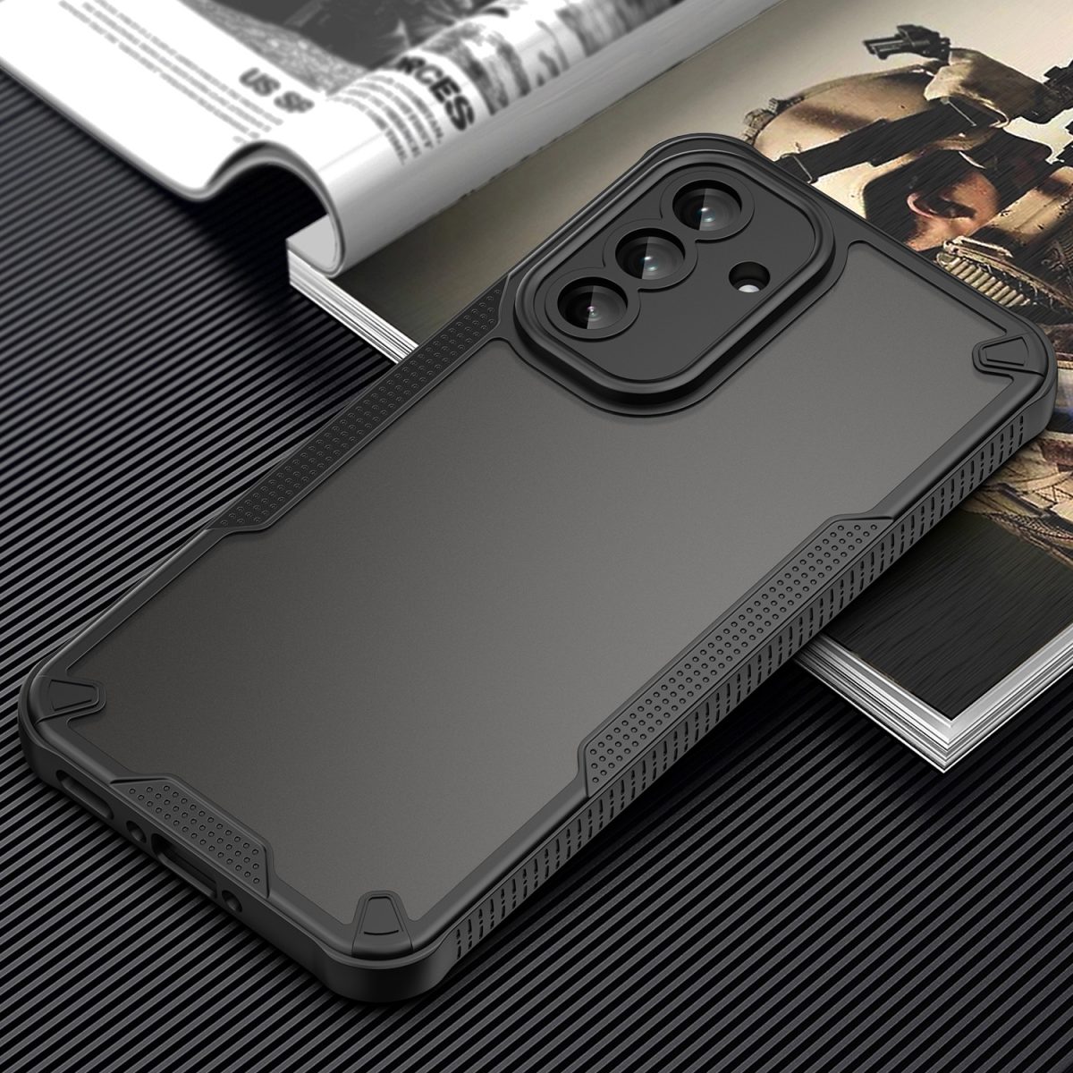 Defender Matt case for Samsung Galaxy A56 5G black - Image 6