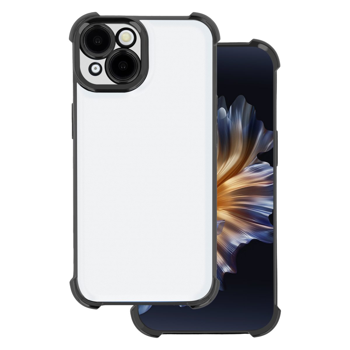 Anti Shock Chrome case for iPhone 16 Pro 6,3 black - Image 1