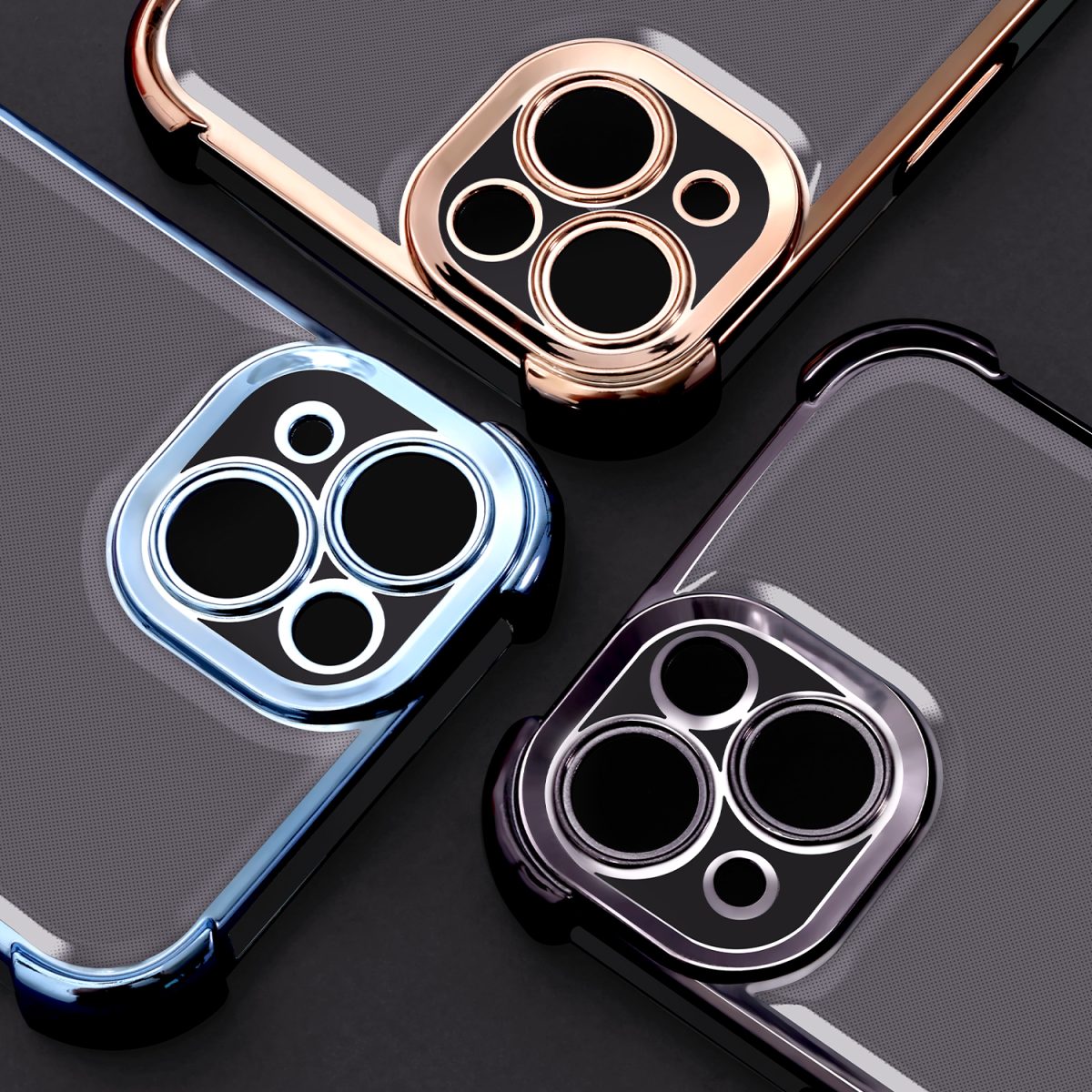 Anti Shock Chrome case for iPhone 16 Pro 6,3 black - Image 9