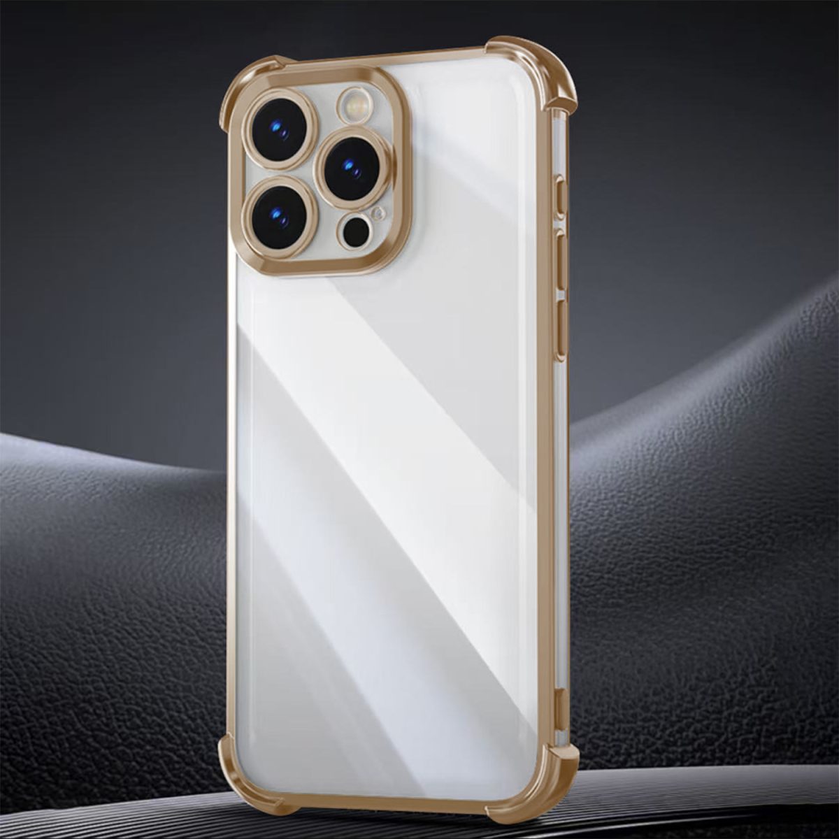 Anti Shock Chrome case for Samsung Galaxy A26 5G gold - Image 6