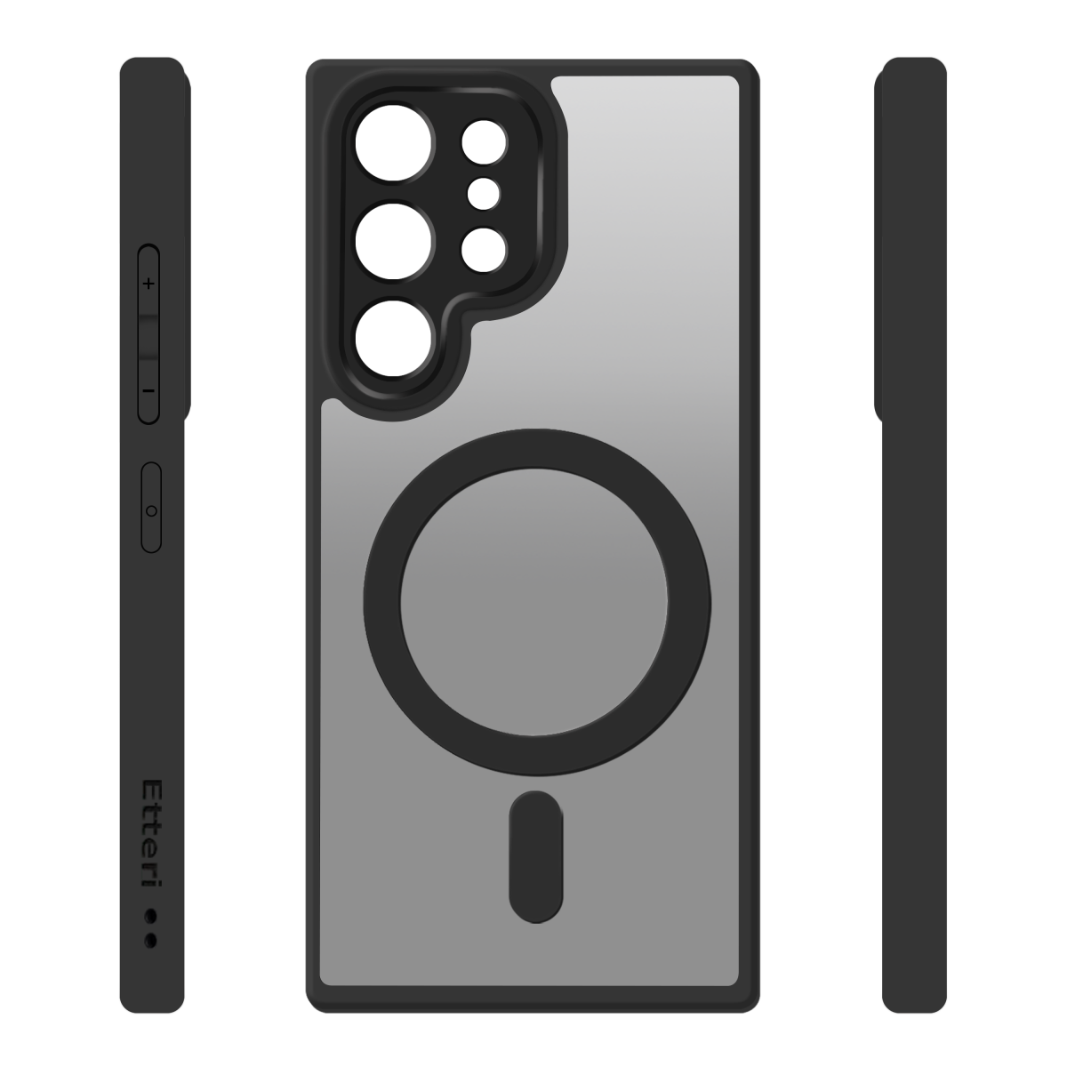 Etteri Matt Mag case for Samsung Galaxy S25 Ultra black - Image 4