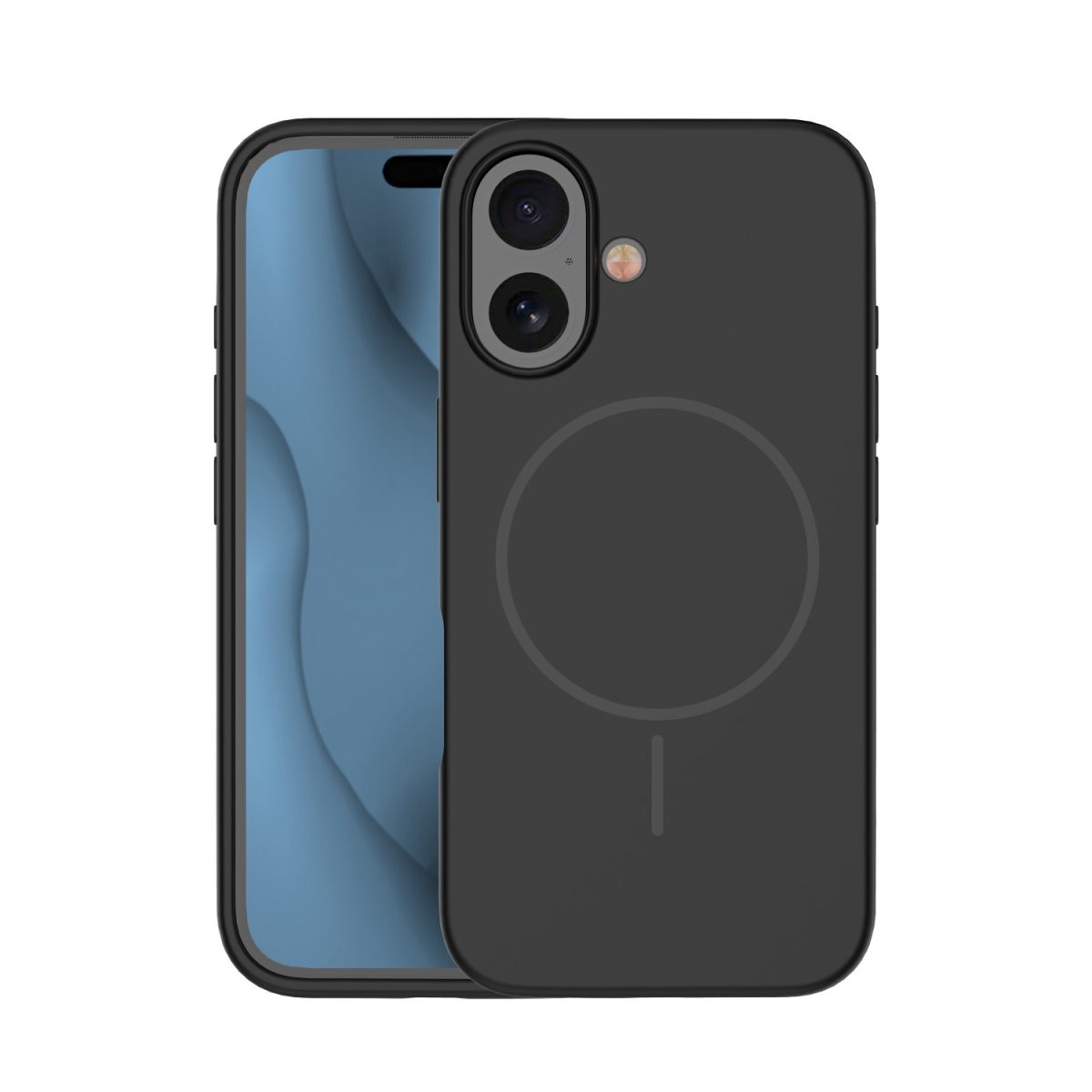 Silicone Thin Mag case for iPhone 16 Pro Max 6,9 black - Image 1